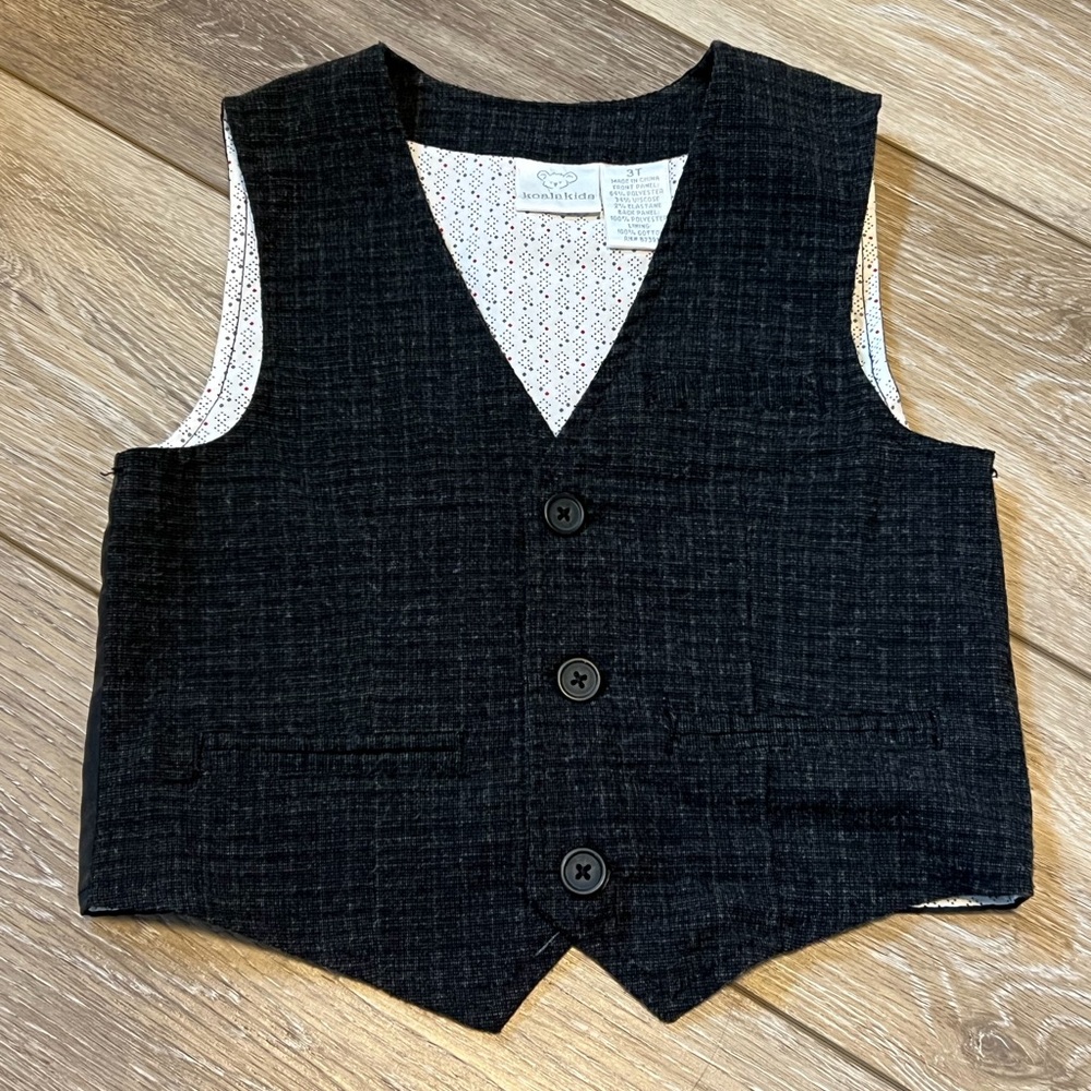 Koala Kids Charcoal Gray Vest Size 3T